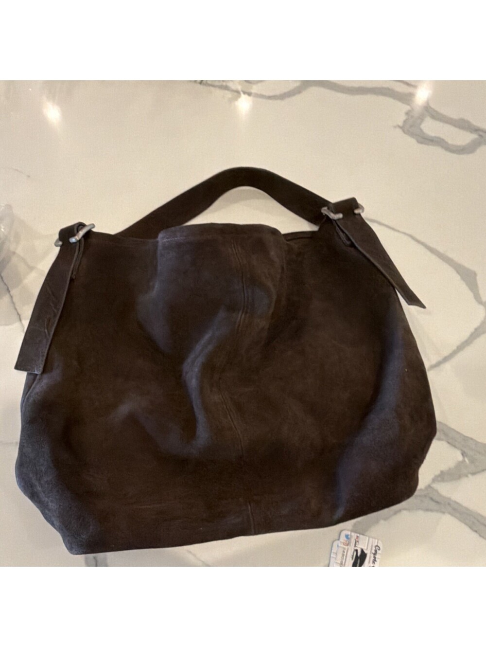 We the free honor Brown hobo Suede Shoulder Bag As/is msrp $268 - Picture 3 of 6